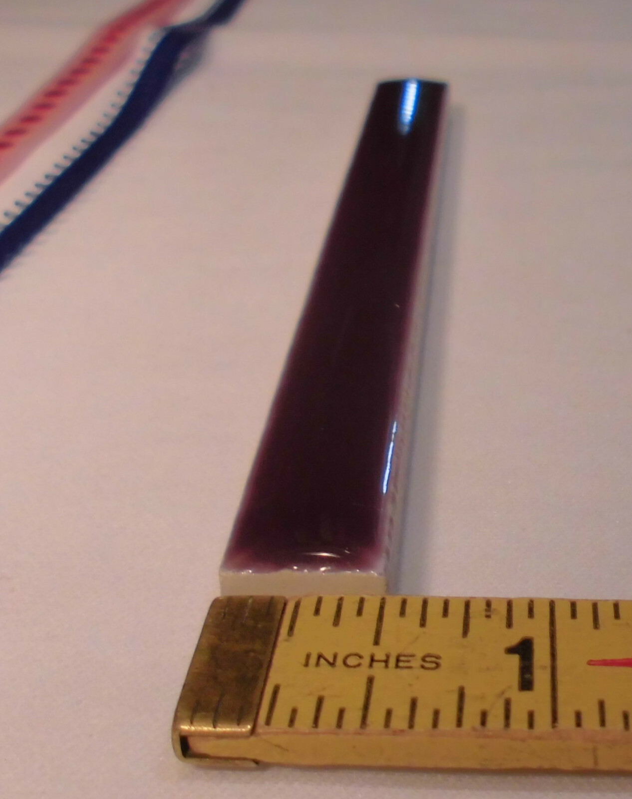 1 pc. *Imperial Purple* Ceramic Tile; Pencil – Liner – Sizzle: 1/2″ X 6″ AO NEW