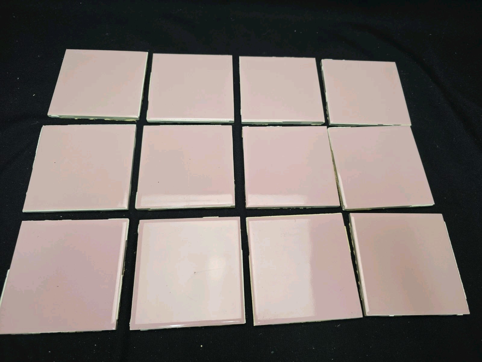 20 Reclaimed Pink Ceramic Tile Wenczel 1960s 4 1/4” Vintage MCM For Tkdfrank1