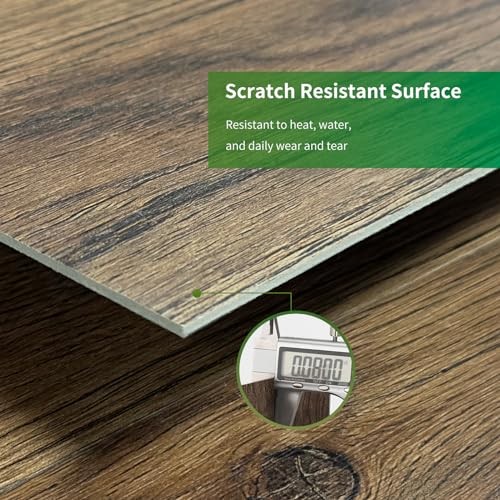 Self-Adhesive Vinyl Flooring Plank Pack – 36×6 Inches – Split Chestnut Oak