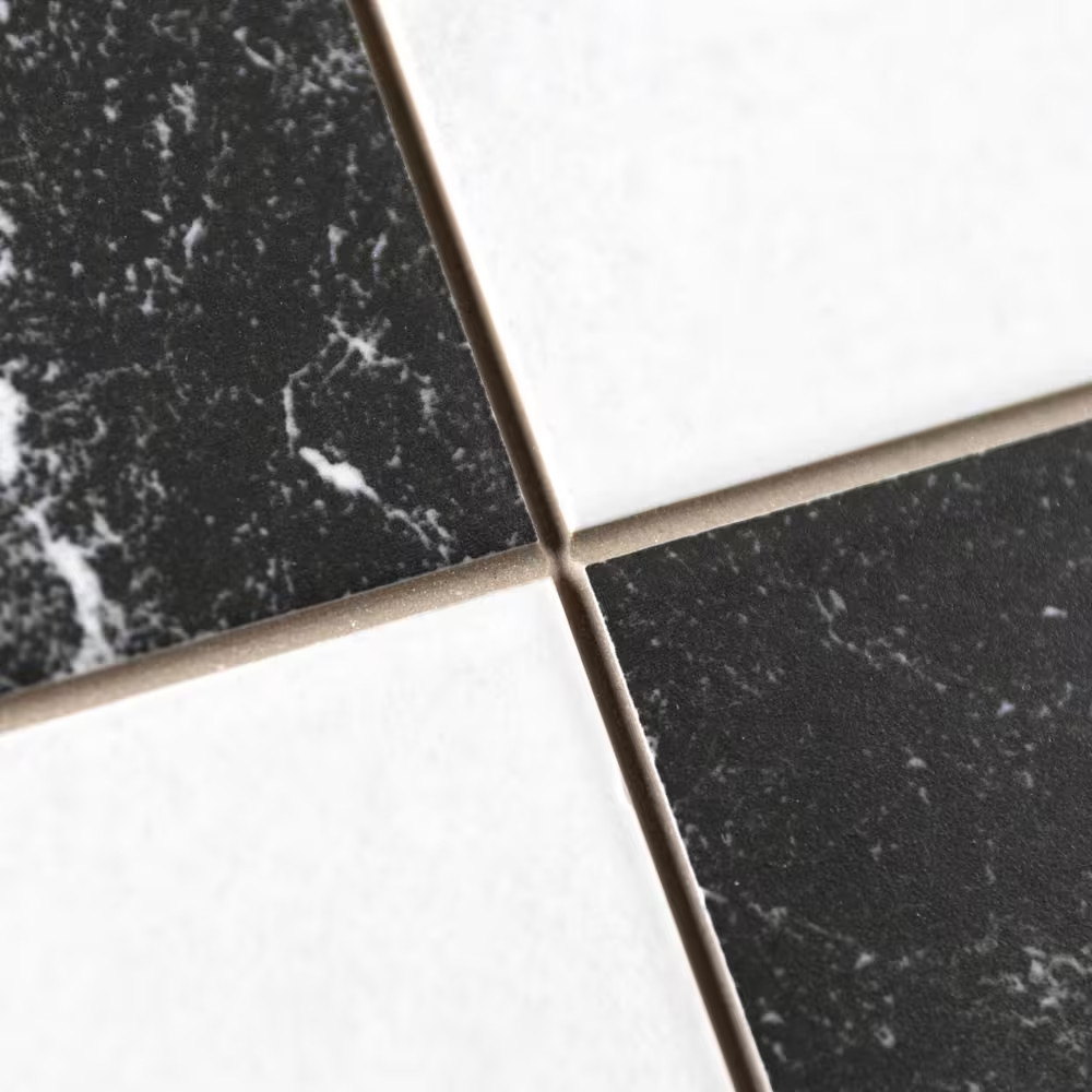 Merzoni Checker Ruzzini 17-7/8 In. X 17-7/8 In. Porcelain Floor and Wall Tile (1