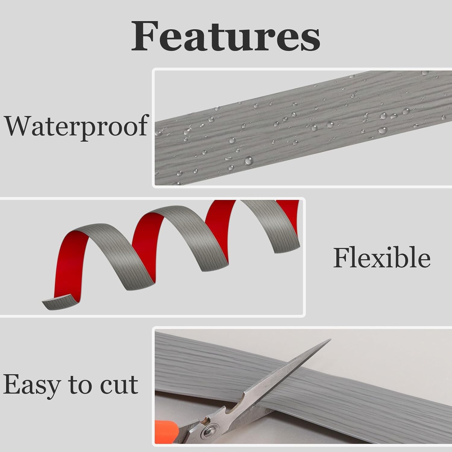 Carpet to Flooring PVC Threshold Strip Self Adhesive Trim 3/4 Inch Transition