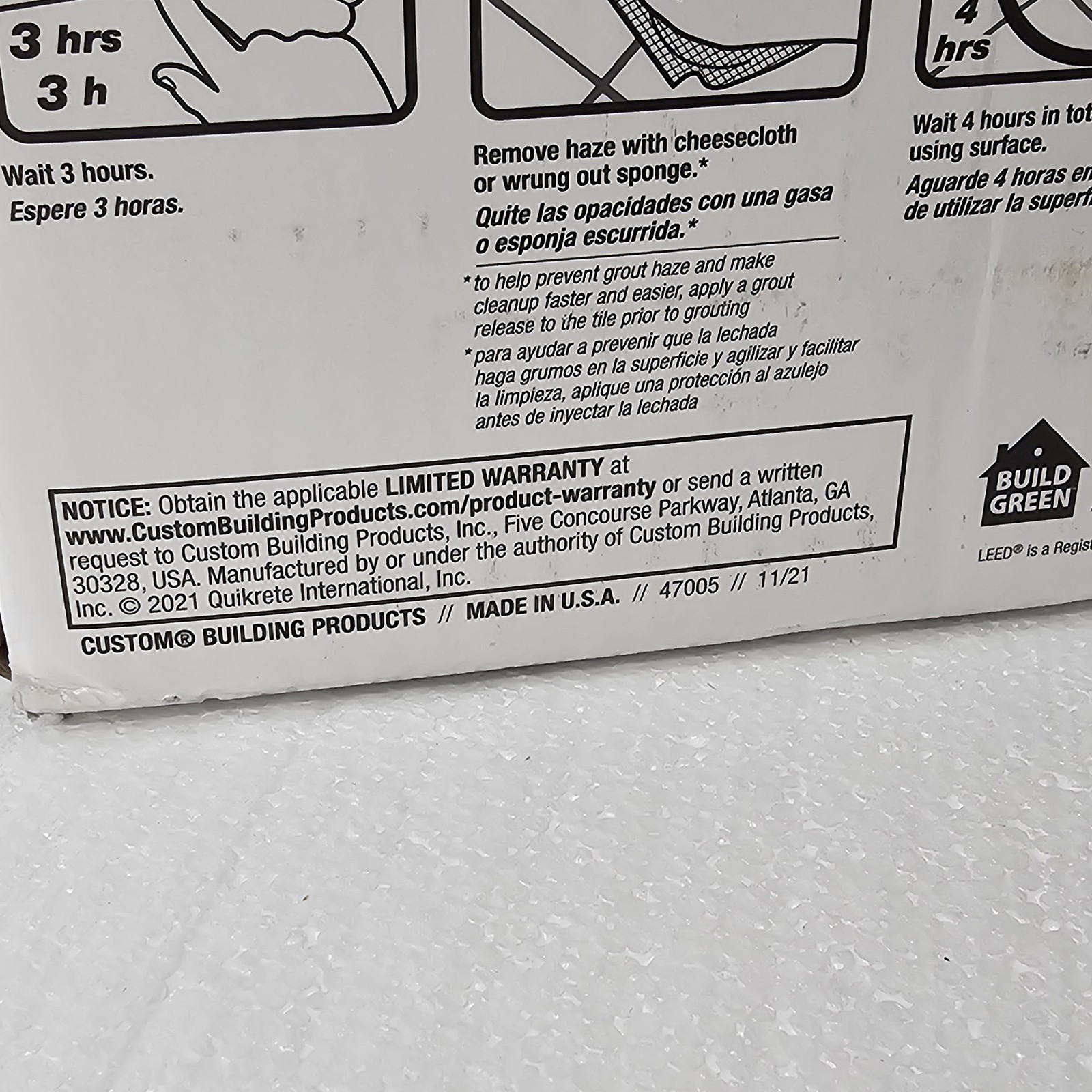 NEW Custom Prism Ultimate Performance Grout – 17 lb Natural Gray Color