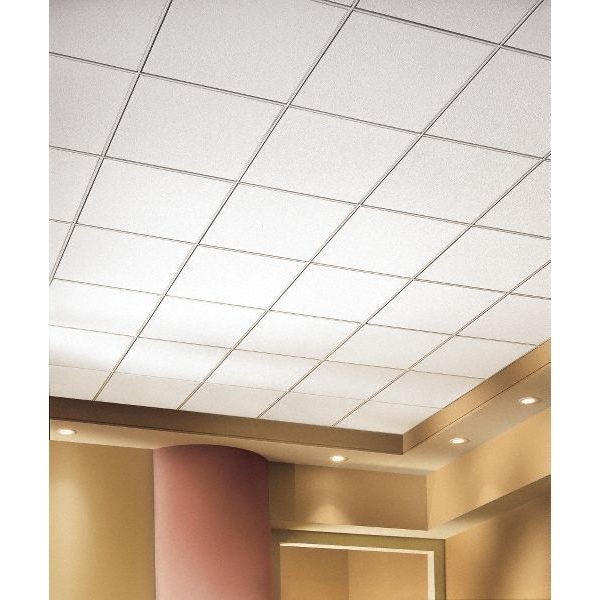 Armstrong 1911A Ultima Ceiling Tile, 24 In W X 24 In L, Beveled Tegular, 15/16