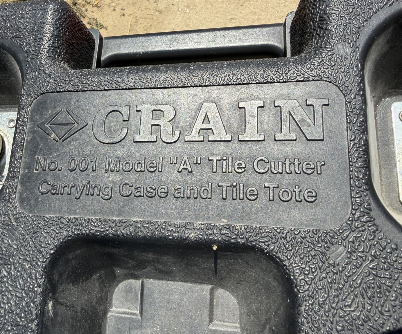 Crain Tile Cutter Model A MPN 001 with Carrying Case Professional Tool