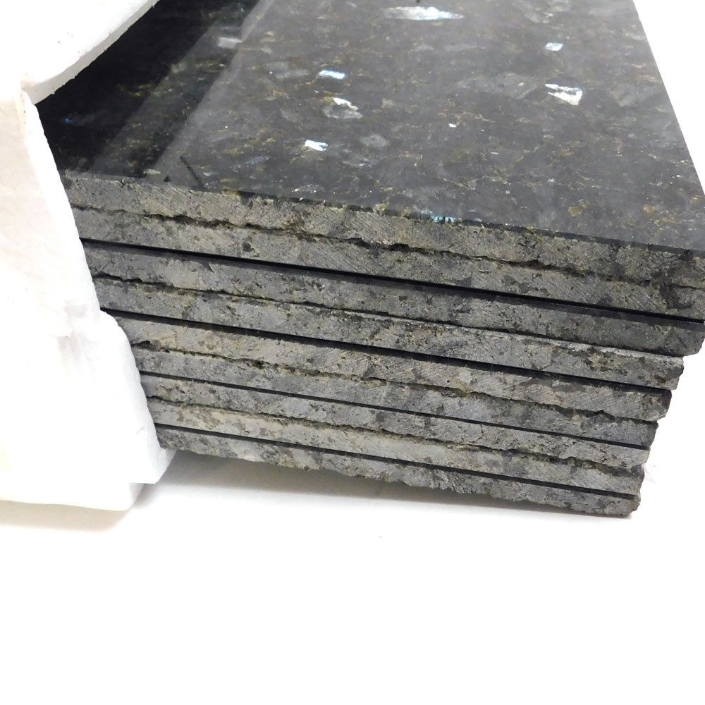 (Lot 10) Daltile Natural Stone Floor Tile Granite 12″ x 12″ Green Emerald Pearl