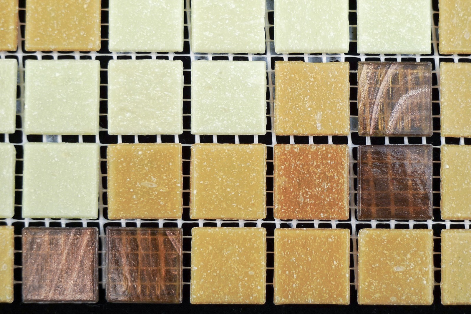 Mixed Autumn Color (Different shades of brown) Mosaic Glass Tile Kitchen & Bath