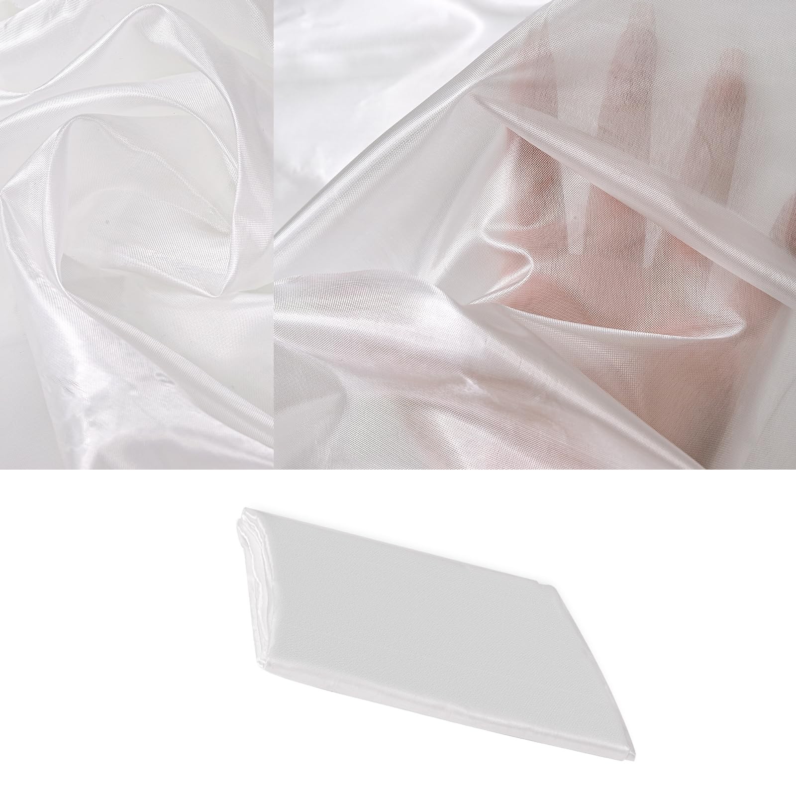 Roadtofree 1 Pcs Lightweight E-Glass Fiberglass Cloth, 0.75 oz 1 PC, Silvery