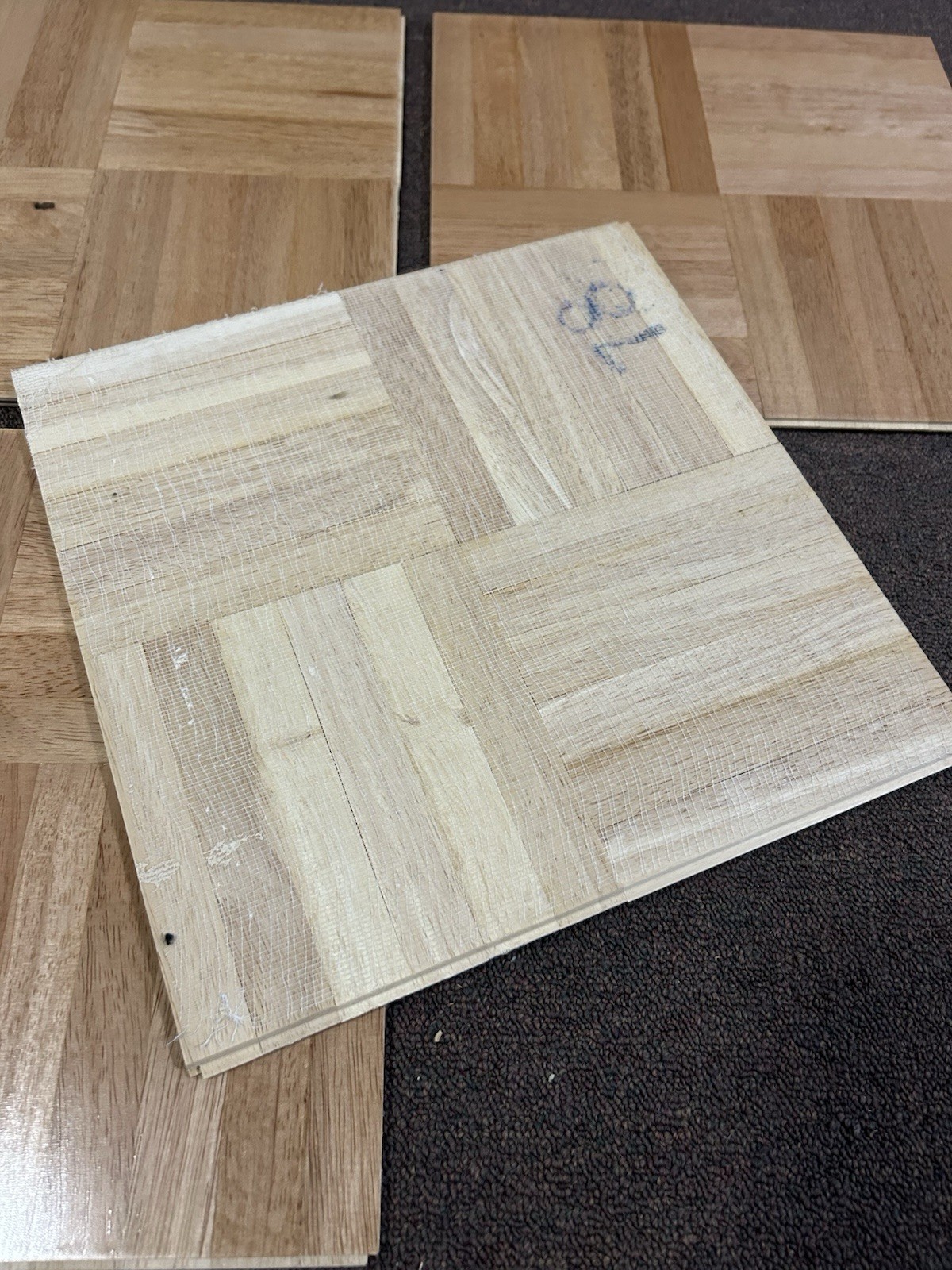 OakTree Hevea Parquet Hardwood Tile Flooring (10 Tiles/Package) CHESTNUT NEW!