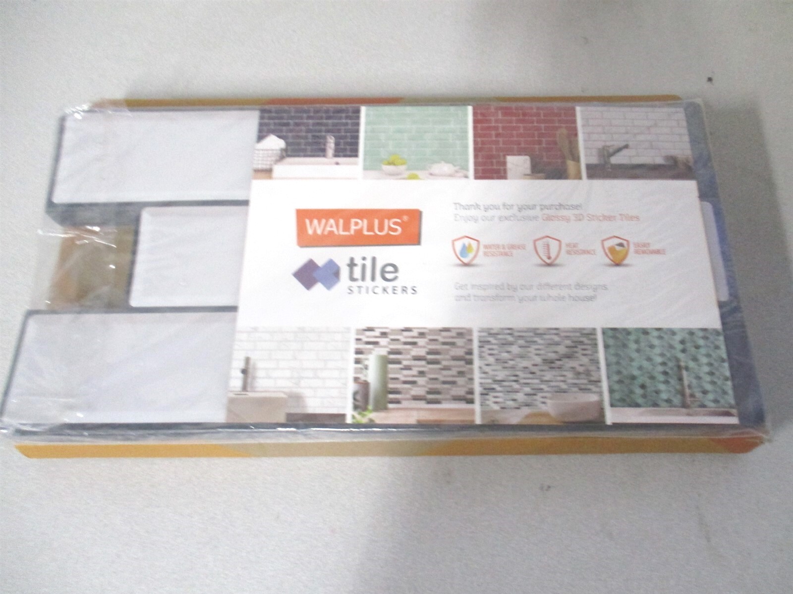 WALPLUS 12″ x 6″ OAL Peel and Stick Kitchen Backsplash Tile – 12 Sheets