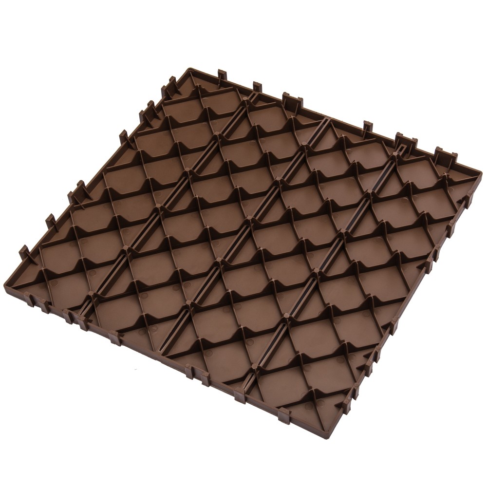 68 Pack Plastic Interlocking Deck Tiles Outdoor Indoor Flooring All Weather