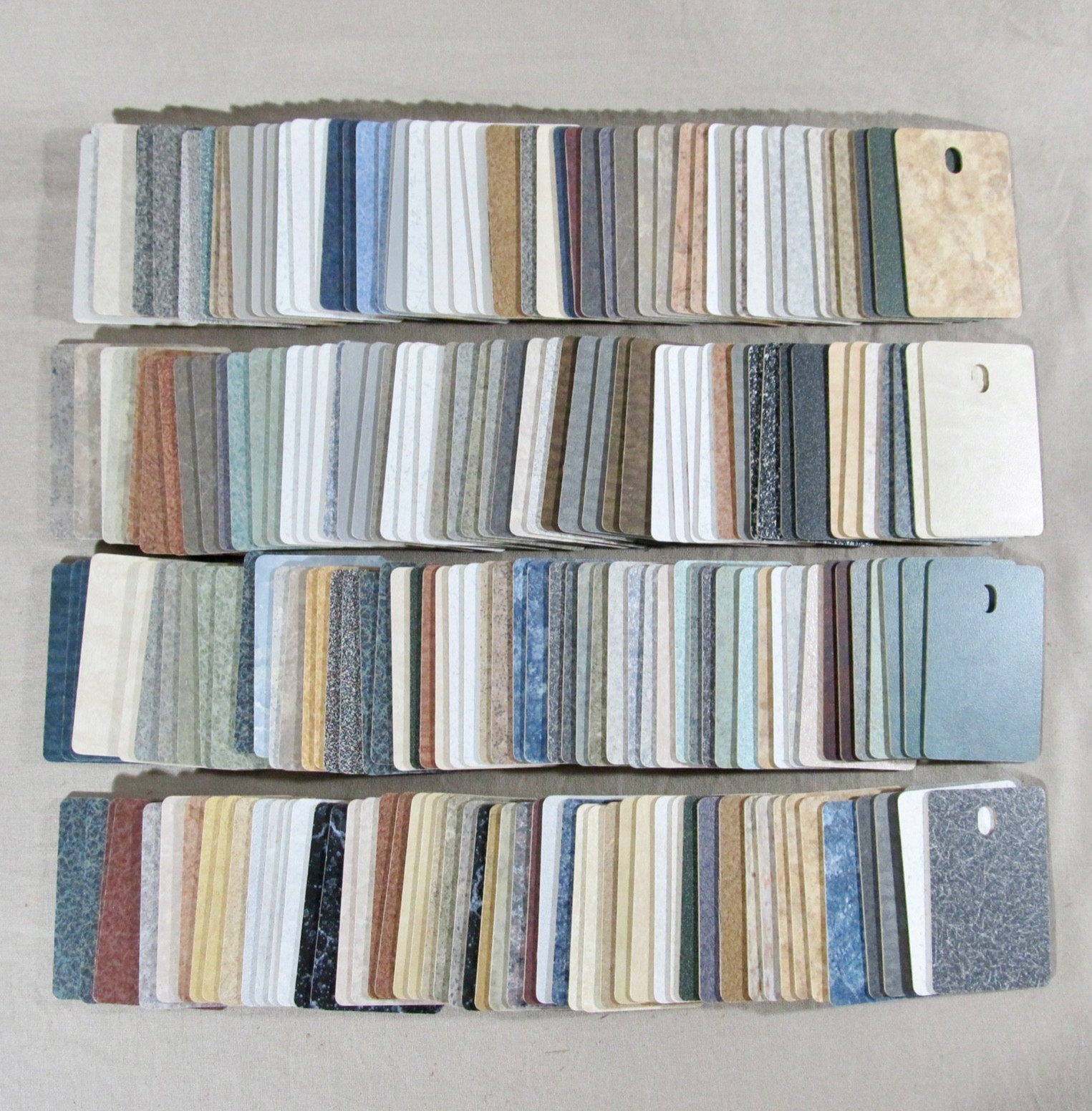 Lot of 210 Vintage Wilsonart Mixed Patterned Laminate Samples for Crafts