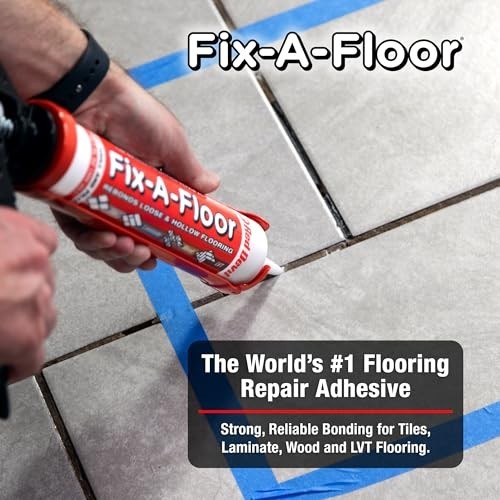 Loose Tile Repair Adhesive for Porcelain, Ceramic, Marble & Wood Floors – 1 Gall