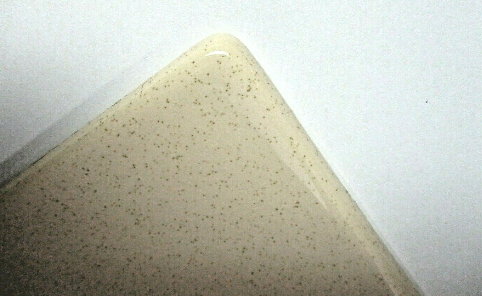 1 Double Bullnose Wall Tile Wheeling 4-1/4″ Gloss Brown Speckle on Beige Ceramic