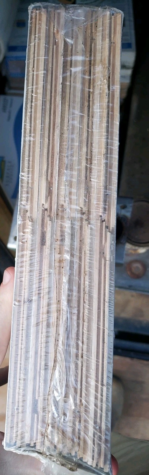 Hevea Hardwood Parquet one box 10 SQ FT 12×12 Natural Color Tongue & Groove