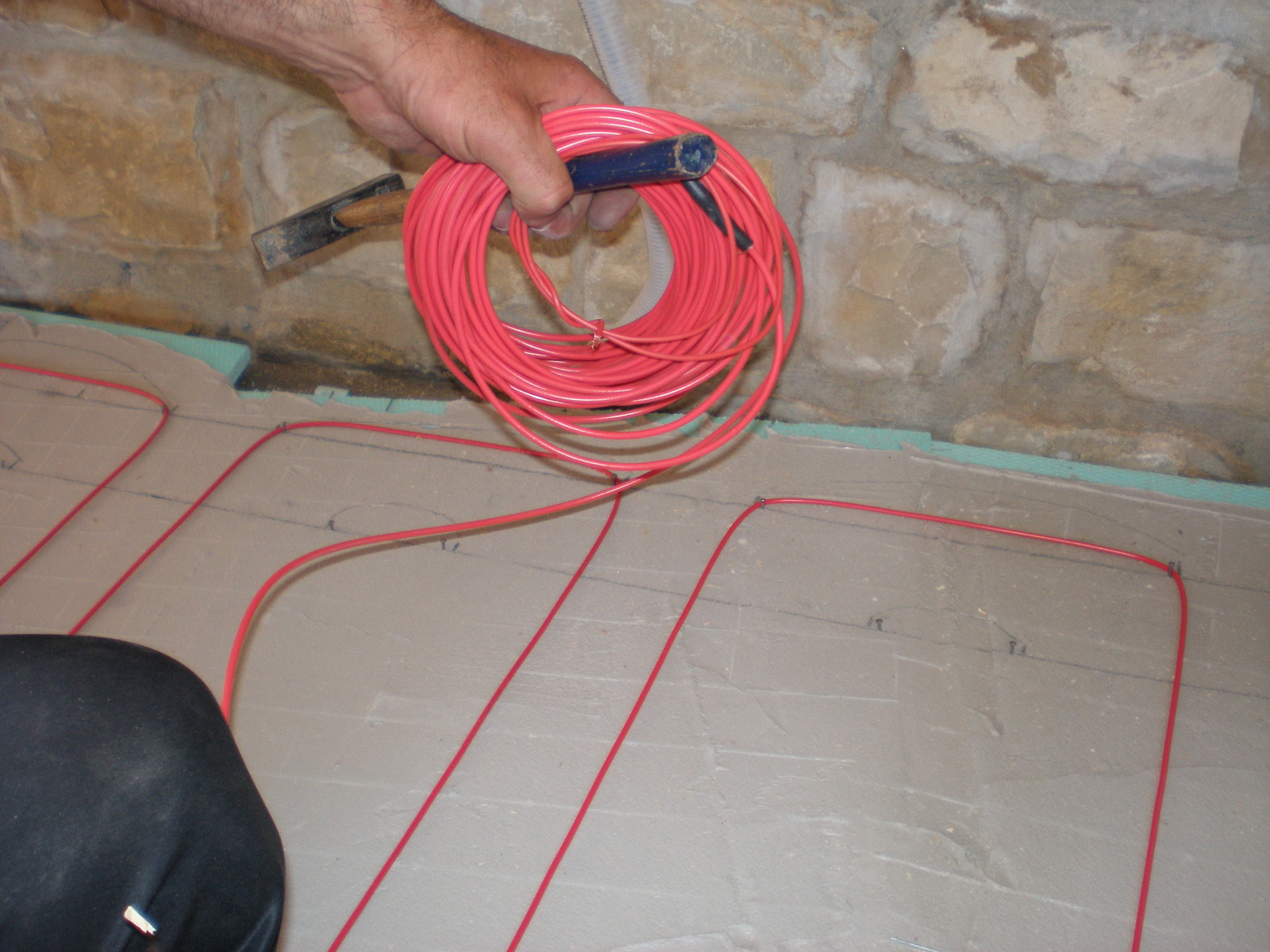 SMART Electric Floor Heating cable syst. 150-190sq.ft (14-18sq m)230V warm tiles