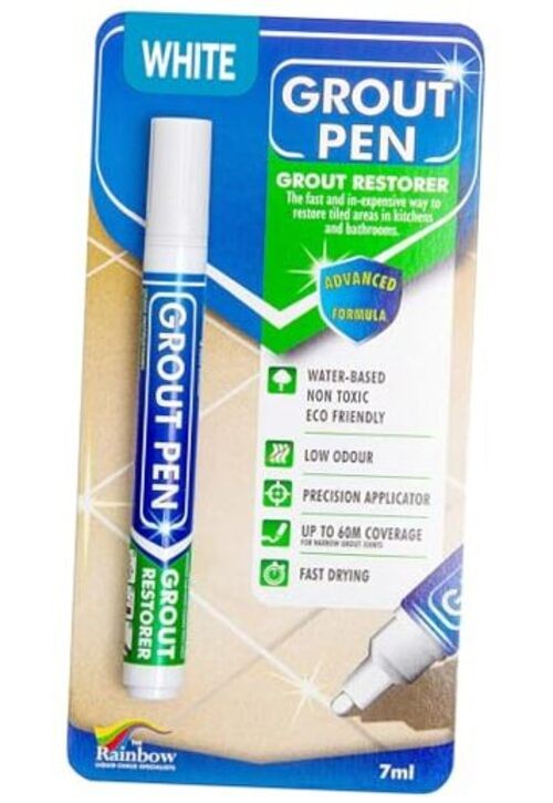 Grout Pen White Tile Paint Marker: Waterproof Grout Paint, Tile Narrow Tip