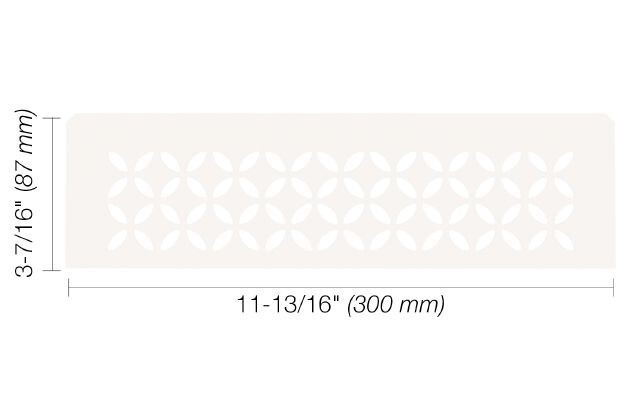 Schluter SHELF-N – Floral Design – Matte White – SNS1D5MBW