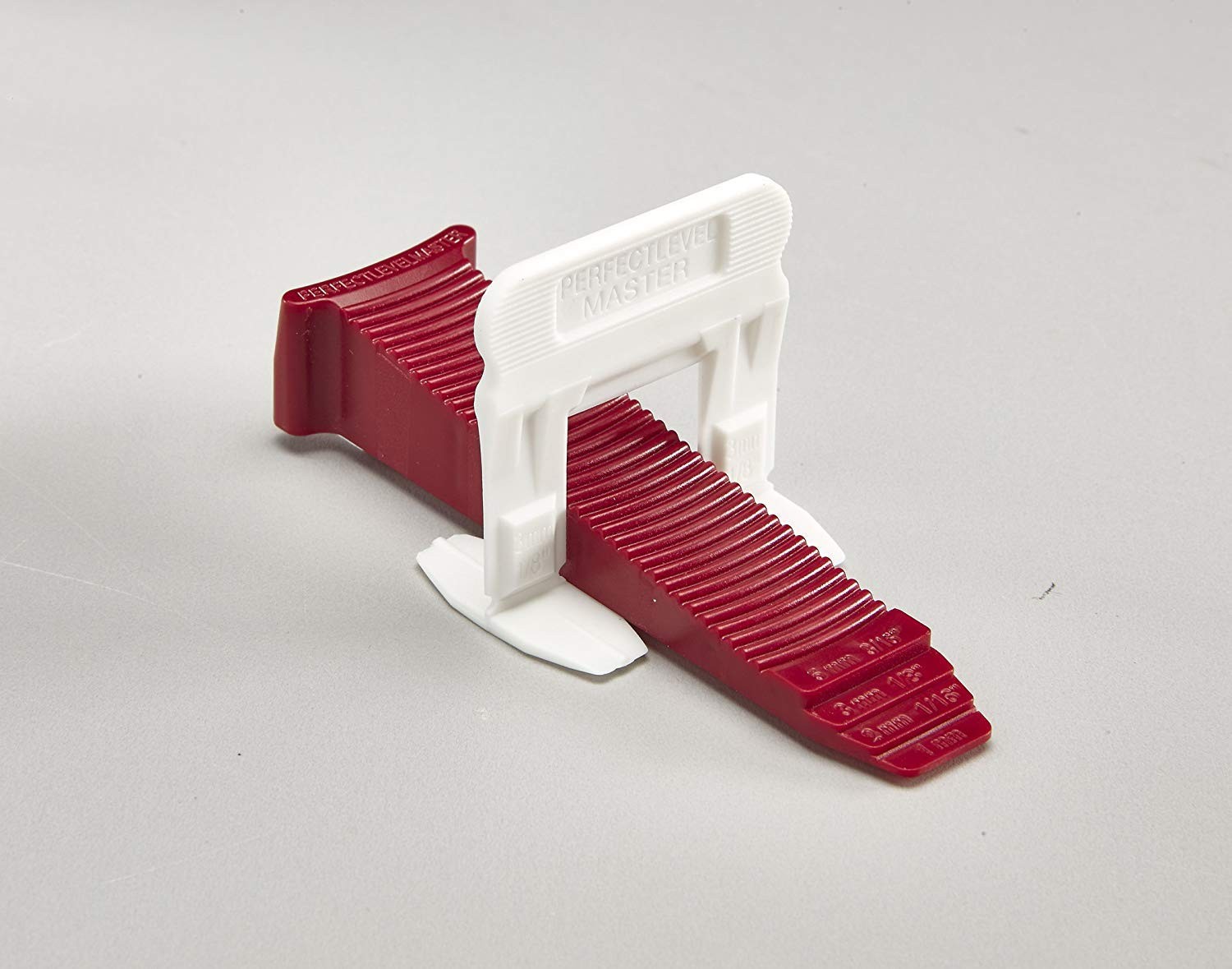 Tile Leveling System 1/8″ Spacers – 250 Clips, Red Wedges Sold Separately