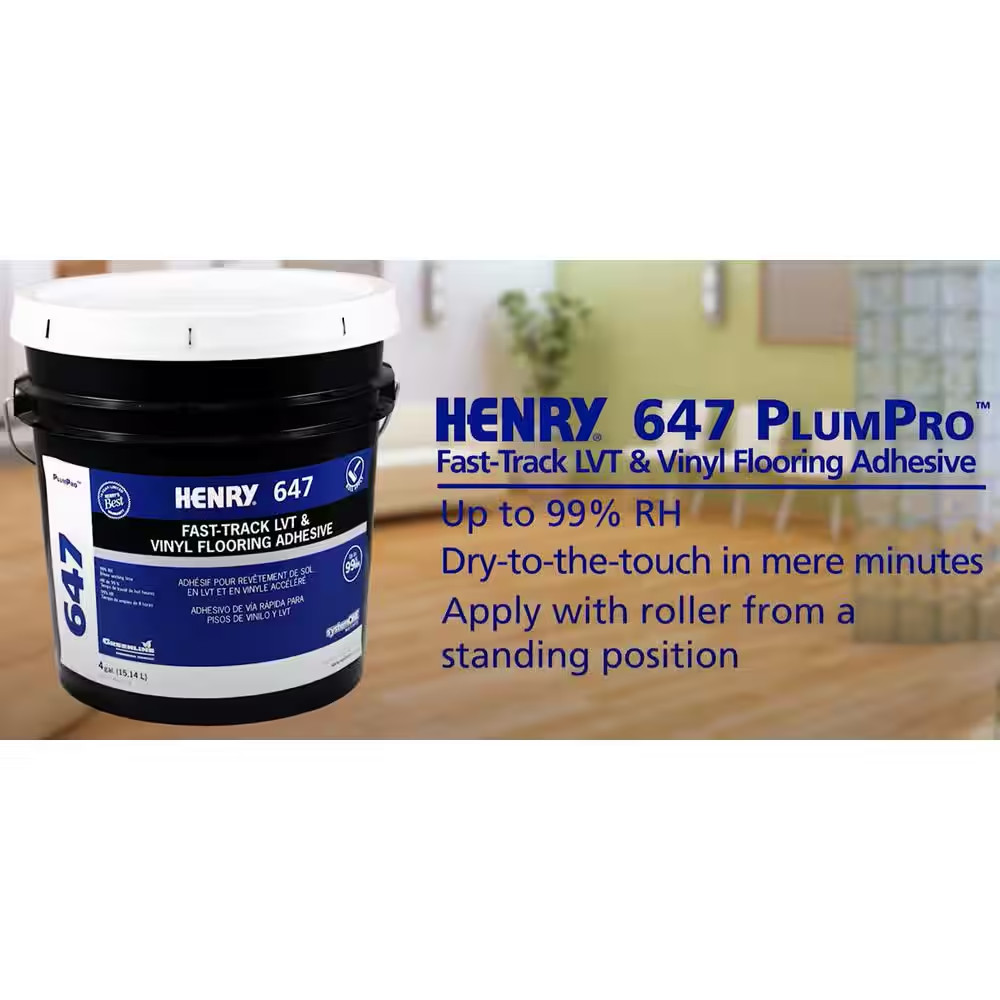 647 4 Gal. Luxury Vinyl Tile and Plank Flooring Adhesive