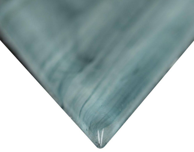 Midnight Blue Ombre 4 in. x 4 in. Matte Glass Mesh-Mounted Mosaic Tile