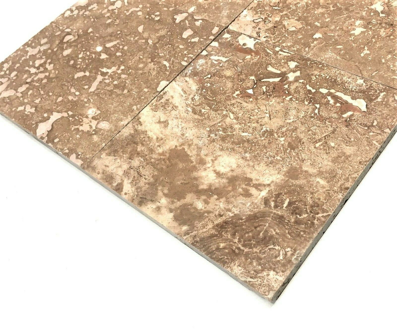 Noce 5 1/2 x 5 1/2 Filled Polished Travertine Tile Floor Wall (Sold per Piece)
