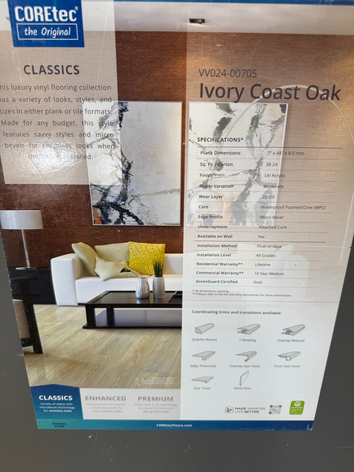 COREtec VV0024-00705 Ivory Coast Oak