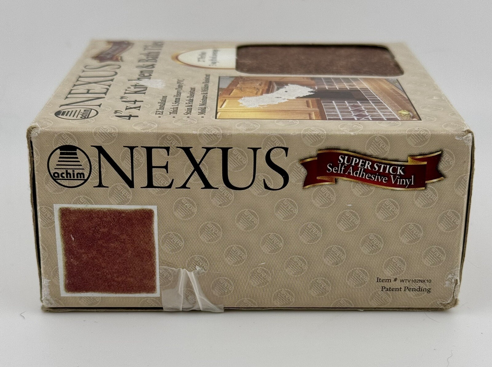 Achim Nexus Peel and Stick Terra 4″x4″ Vinyl Wall Tiles 3 Square Feet New