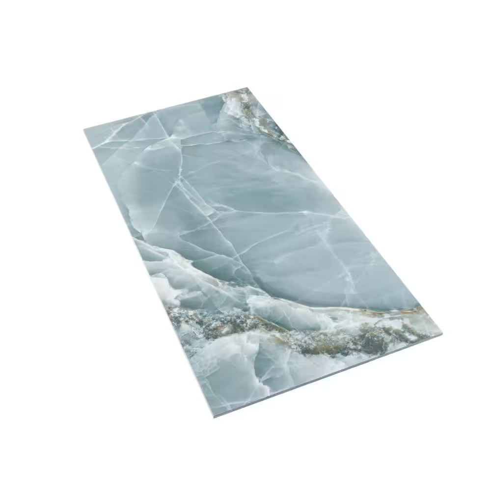 Splendor Onyx Green 24 In. X 48 In. Porcelain Rectangular Wall and Floor Tile (1