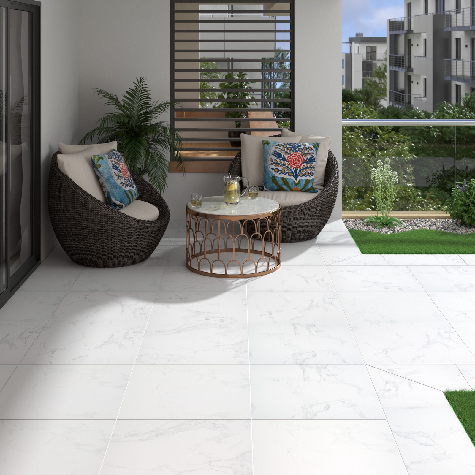 Ackland AKLNPCHI24X24M-CA Chiara 24 in. x 24 in. x 0.79 in. Matte – Cove