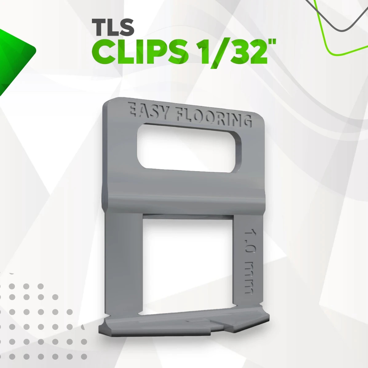 Tile Leveling System Clips 1/32″ (1.0 mm) – Standard Spacers