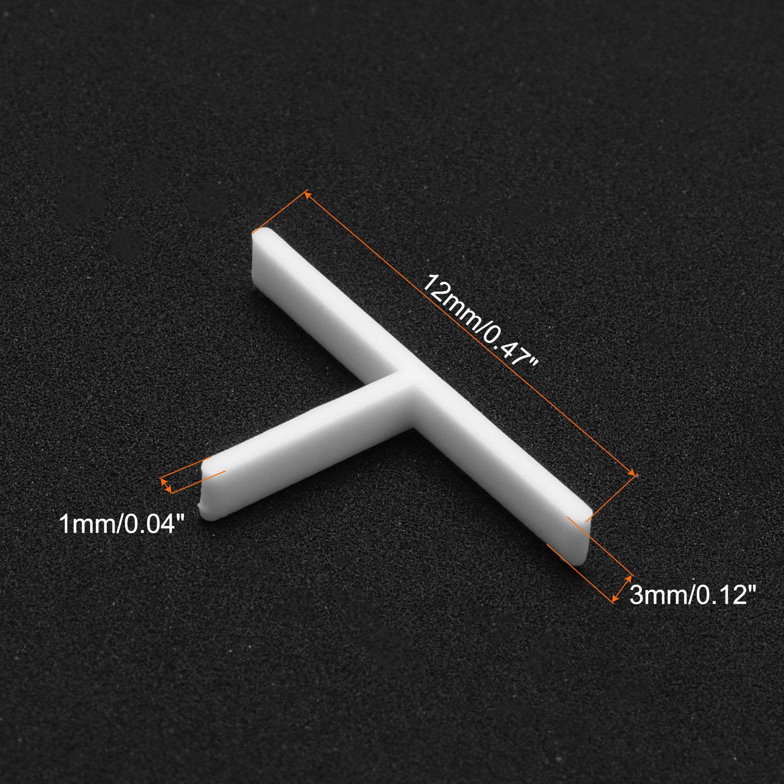 100pack Tile Spacers 1mm Hard Plastic T Type Tiles Leveler Spacer for Ceramic
