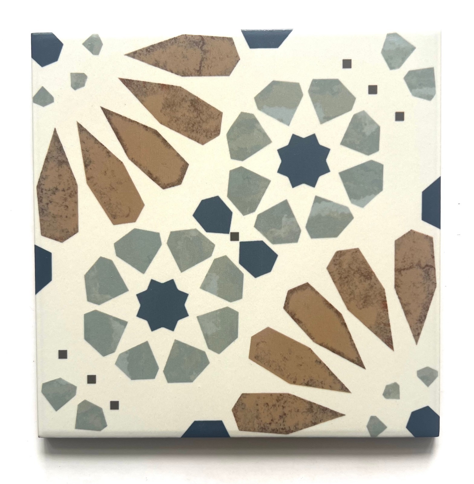 8×8 Watercolor Delicado European Porcelain Indoor Outdoor Floor Tile (Pack of 4)