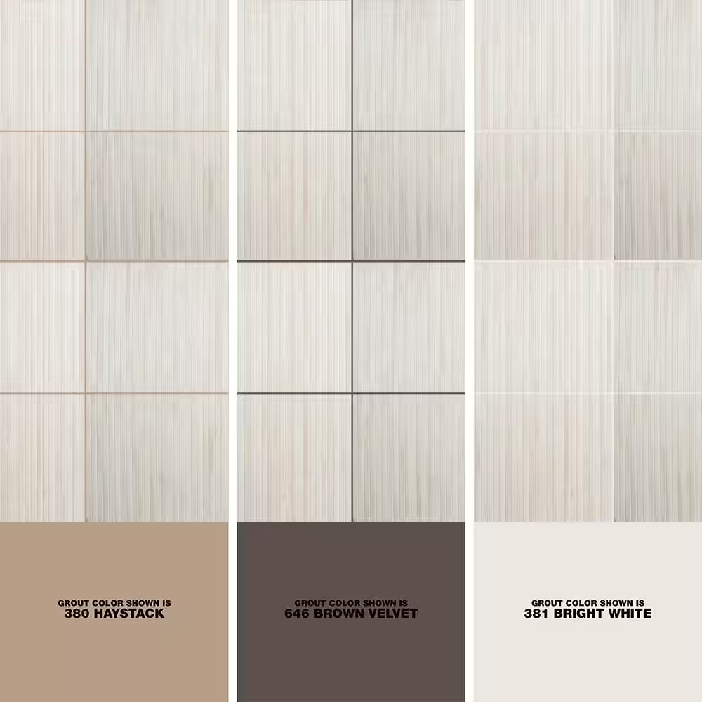 Montgomery Ribbon White 24 In. X 48 In. Matte Porcelain Floor and Wall Tile (15.