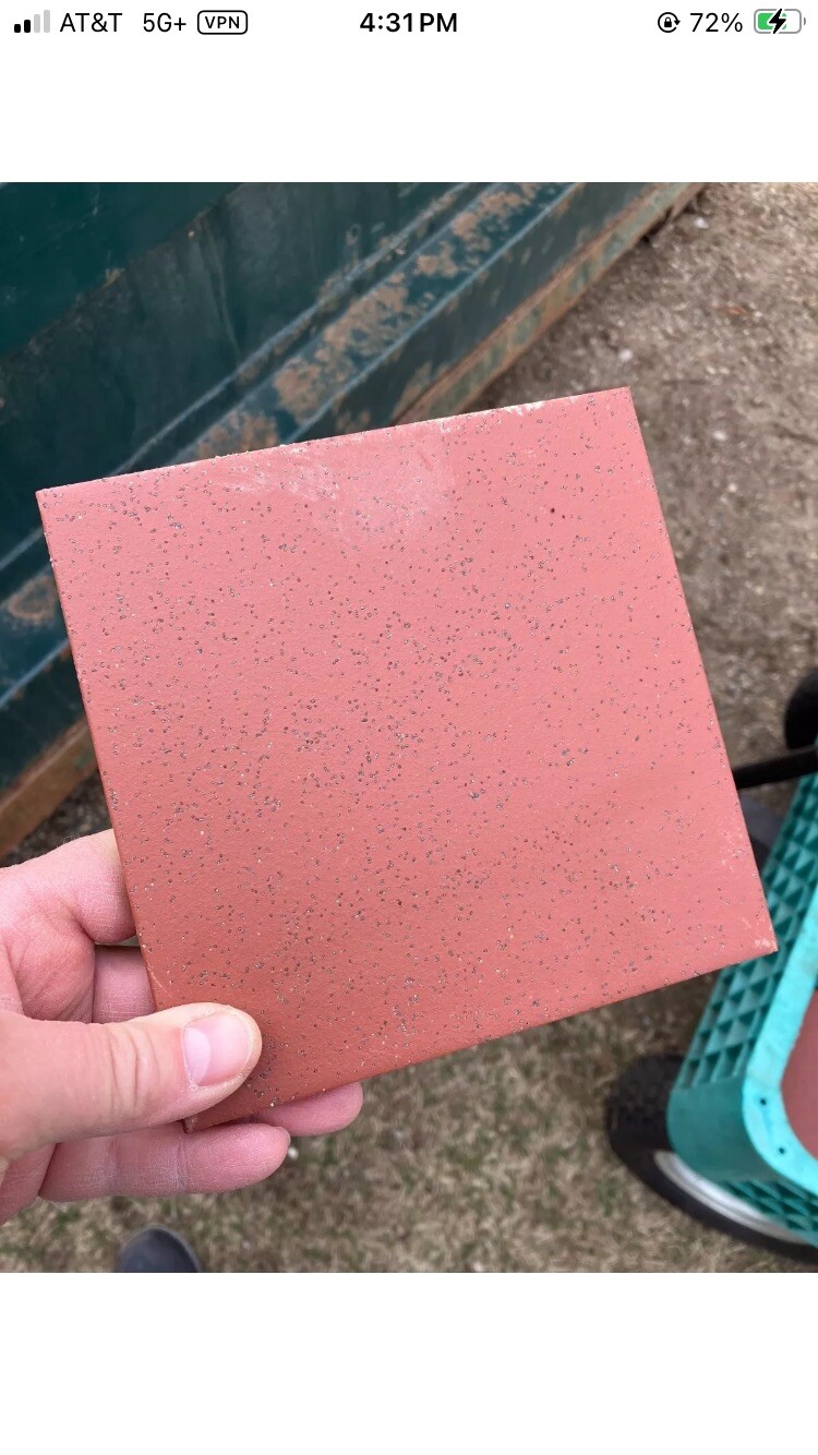 14 boxes Summitville Quarry Red 6″x 6″ x 1/2″ Ceramic Tile 140 square feet