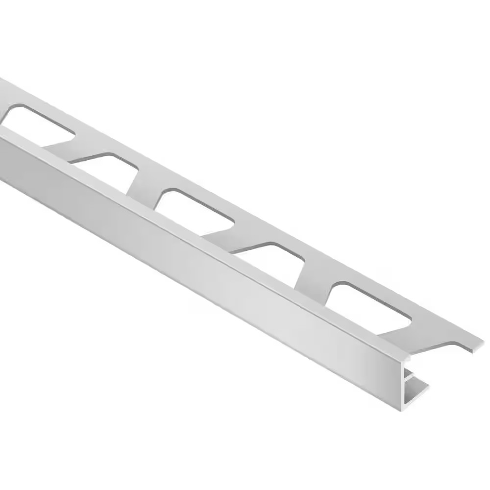 Schiene Satin Anodized Aluminum 5/16 In. X 8 Ft. 2-1/2 In. Metal L-Angle Tile Ed