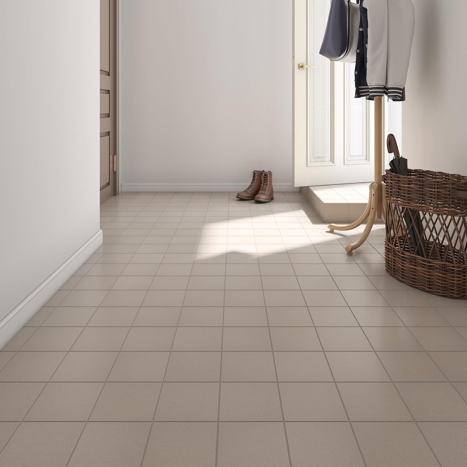Abrasive Ashen Gray Quarry Textures 6″ X 6″ Floor Tile – 44 PC Carton