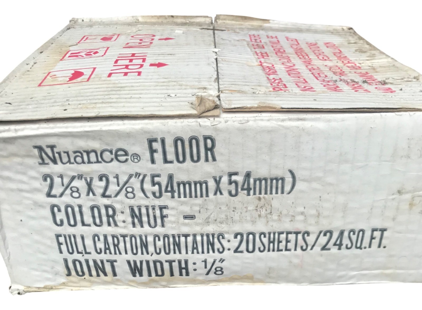 Vintage Latco Nuance Ceramic Floor Tiles 2 1/8 x 2 1/8x Pink Nuf Square Japan 2