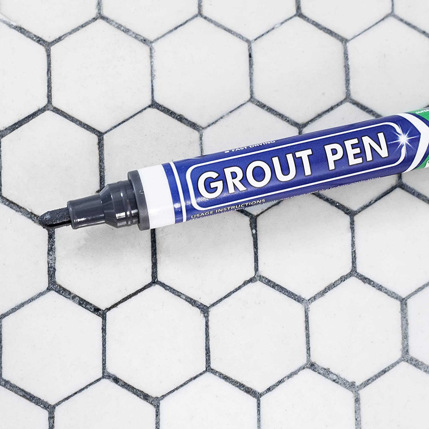*GROUT PEN* REVIVES & RESTORES TILE GROUT ANTI-MOULD NOW AVAILABLE IN 11 COLOURS