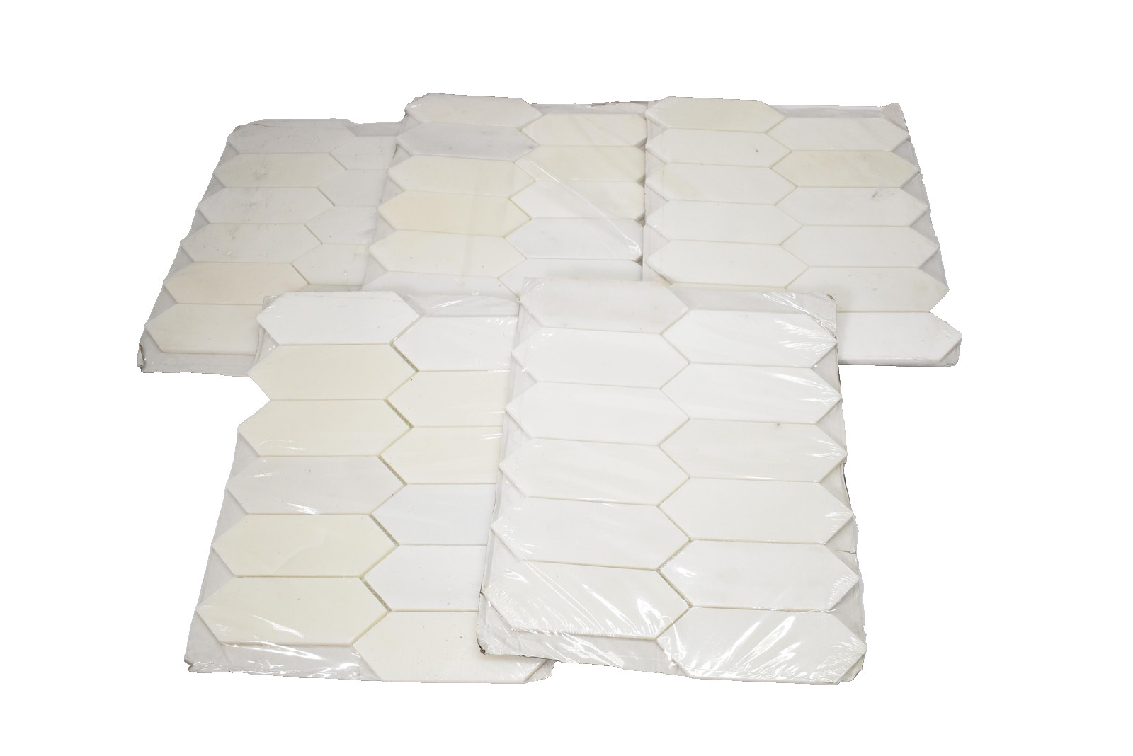 5 Suburbs Marble Mosaic Wall Floor Tile White 10×12.375 Hexagon Lot Home Decor