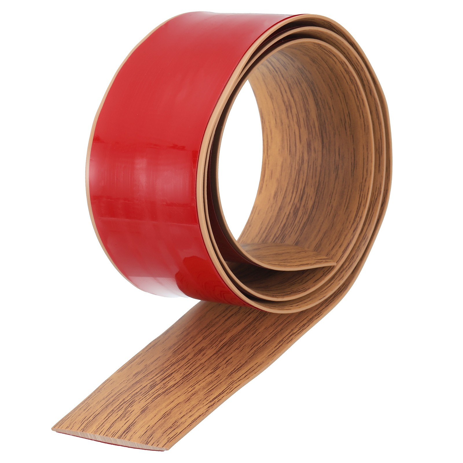 3.28Ft x 2″ Floor Transition Strip, Vinyl Floor Cover Strips, Brown Wood Grain