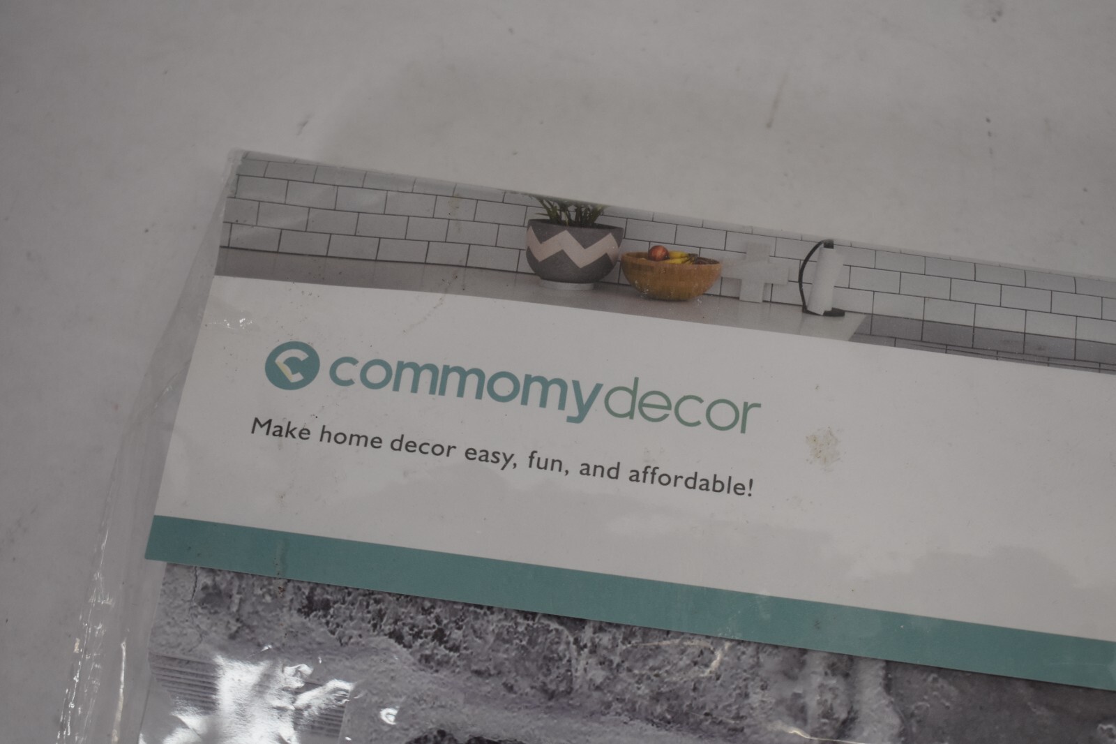 Commomy Decor 10 Piece 3D Gray Peel & Stick Wall Tiles 11.8″ x 11.8″ set