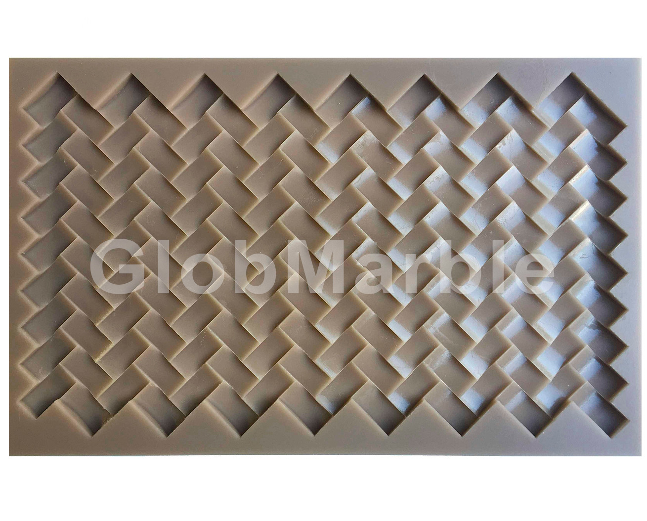 Concrete Stone Mold Plait Mosaic Tile Stone Rubber Mould MS 842 Casting Mould