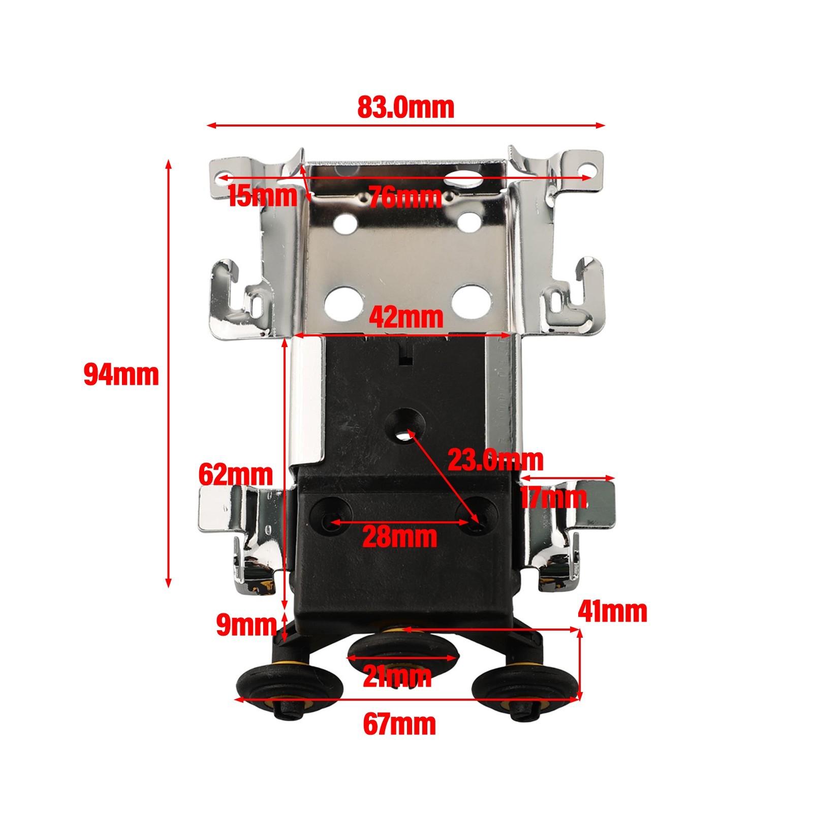Wardrobe Roller System with Reliable Nylon and Plastic Components Easy to Use