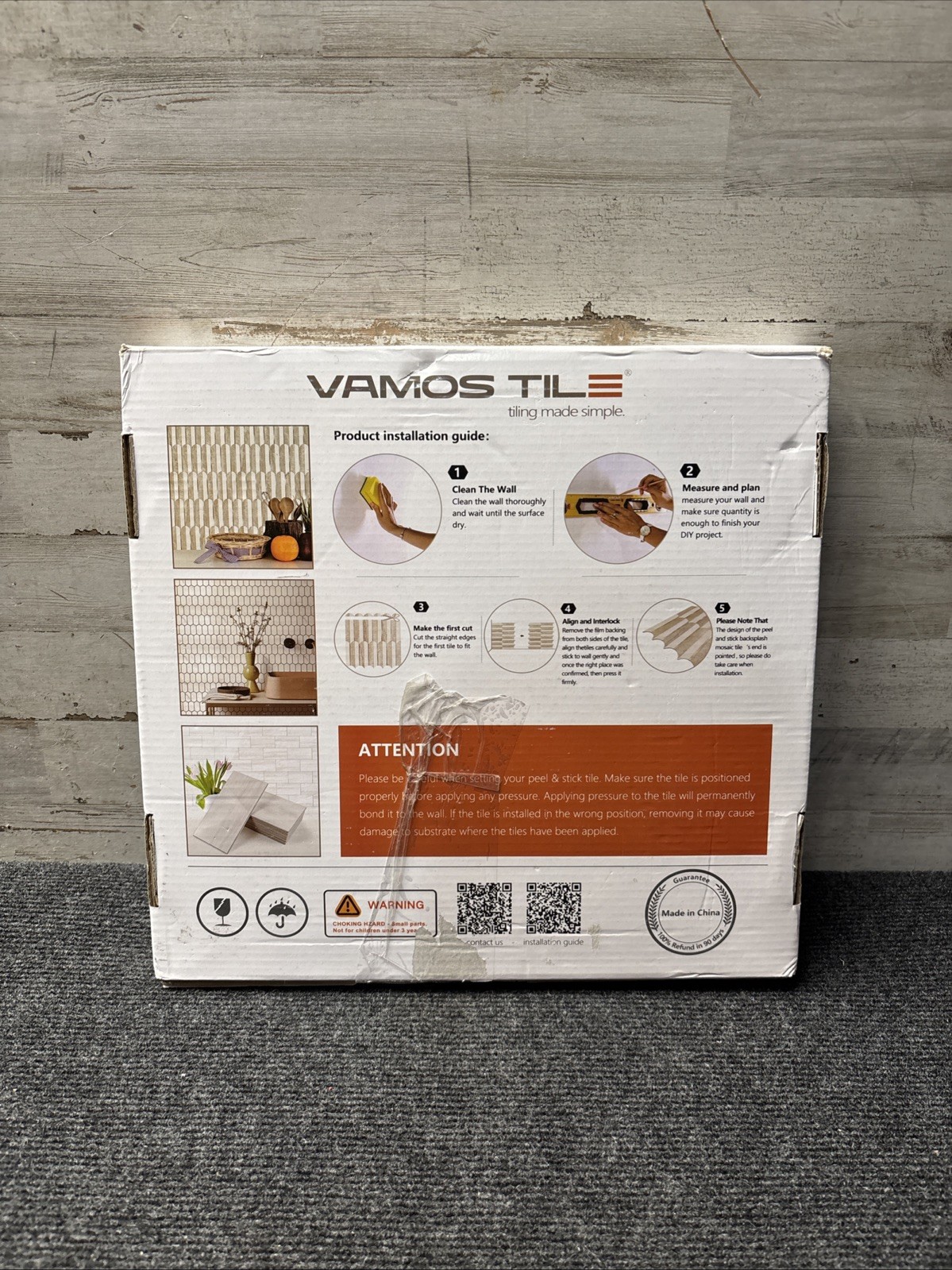 Vamos Tile Glossy Mosaic Tile 10 Sheets Peel And Stick Tile New In Box
