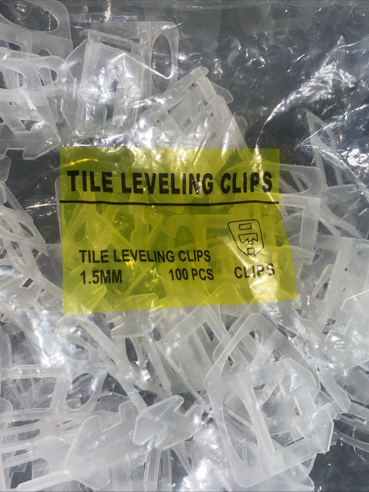 Tile Leveling Clips 1.5 mm – 100 Pieces, Universal, brand new in bag lot~2
