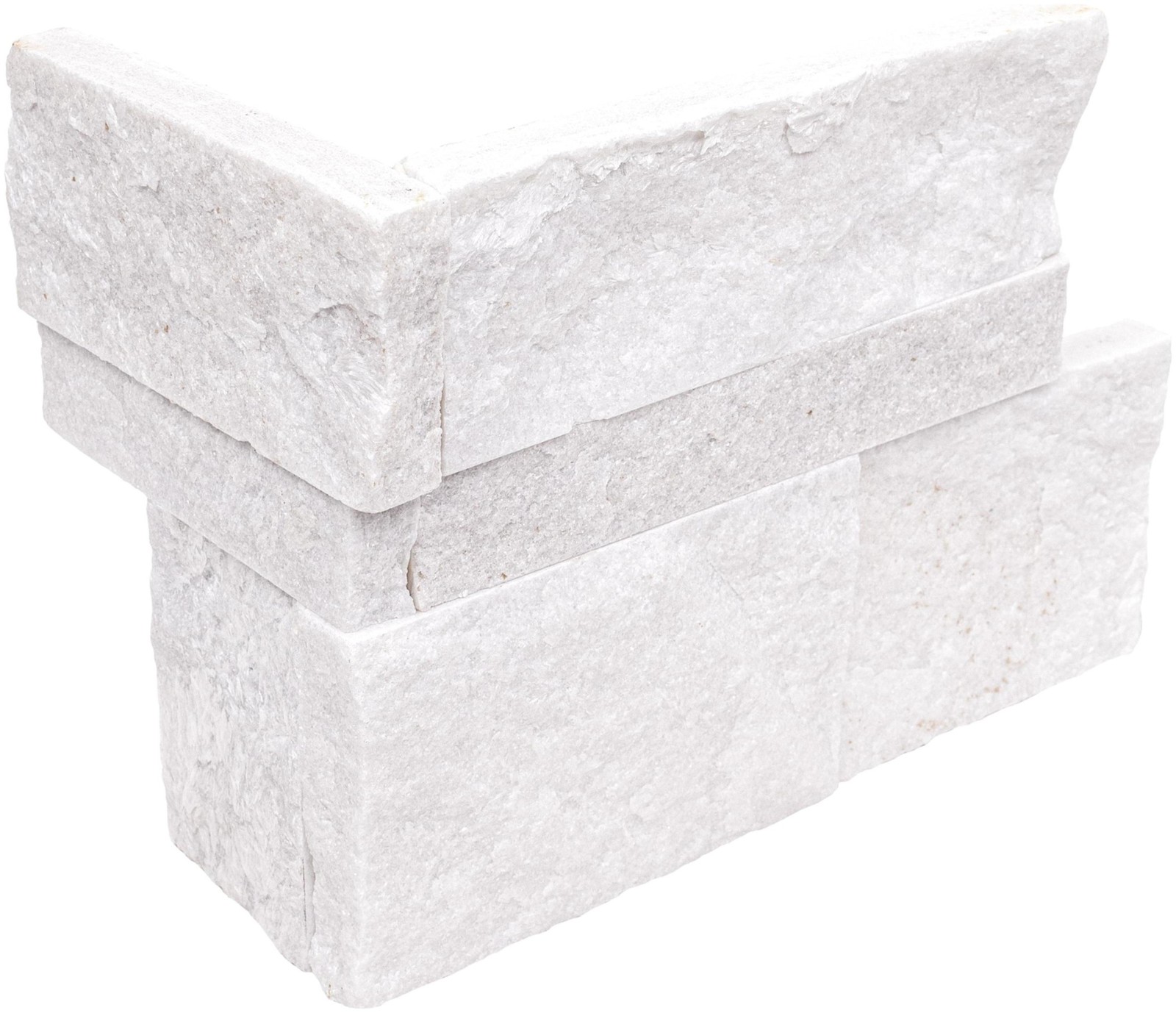 Ackland AKPLPM9X18FCR-CA 9 in. x 18 in. Splitface Marble Stacked – Glacier Gris