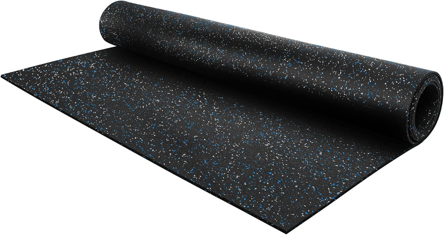 Durable 1/4″ Thick Rubber Flooring Roll for Home Gym & More