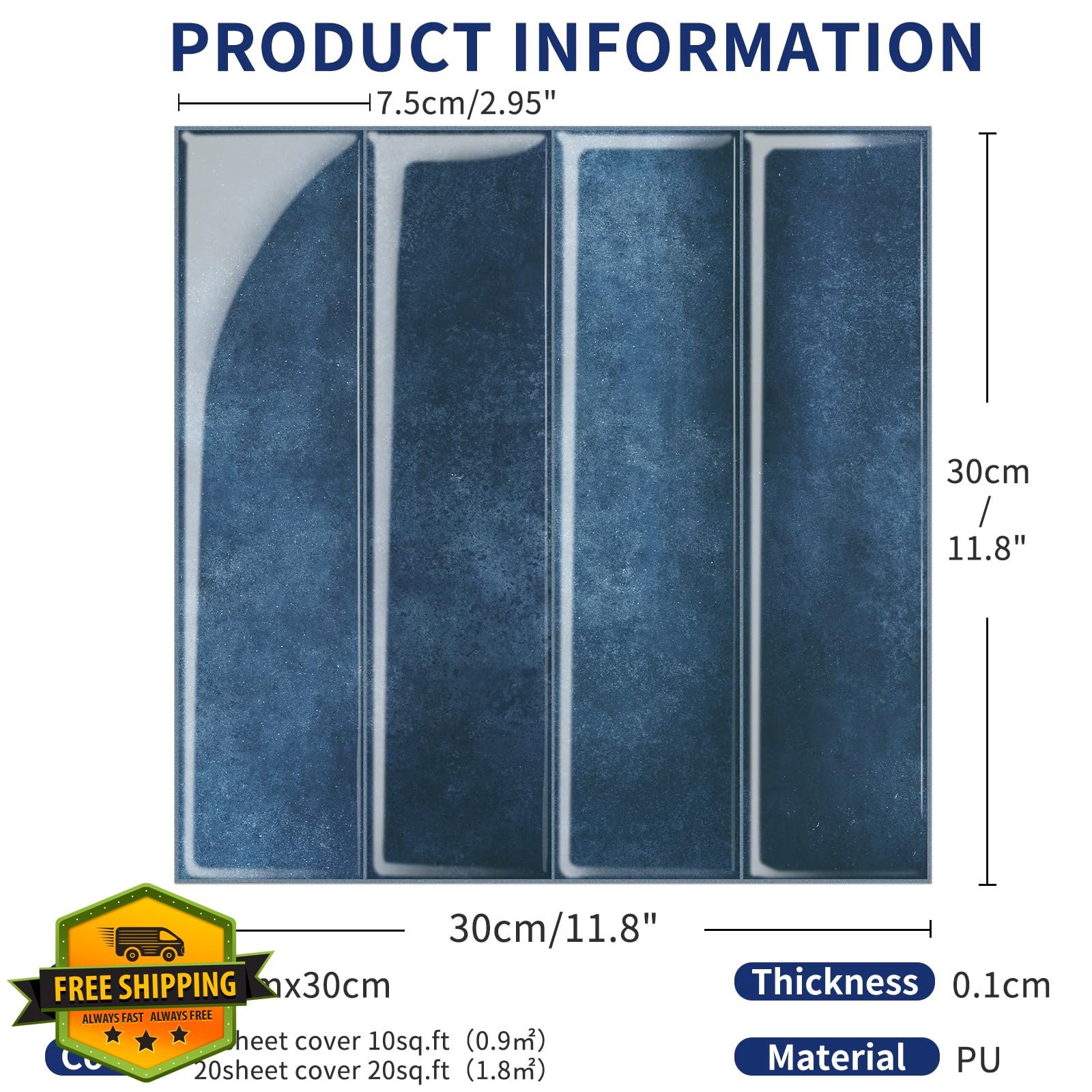 MORCART 2026 New Upgraded Peel and Stick Backsplash, 10 Sheets of 11.8″x11.8″…