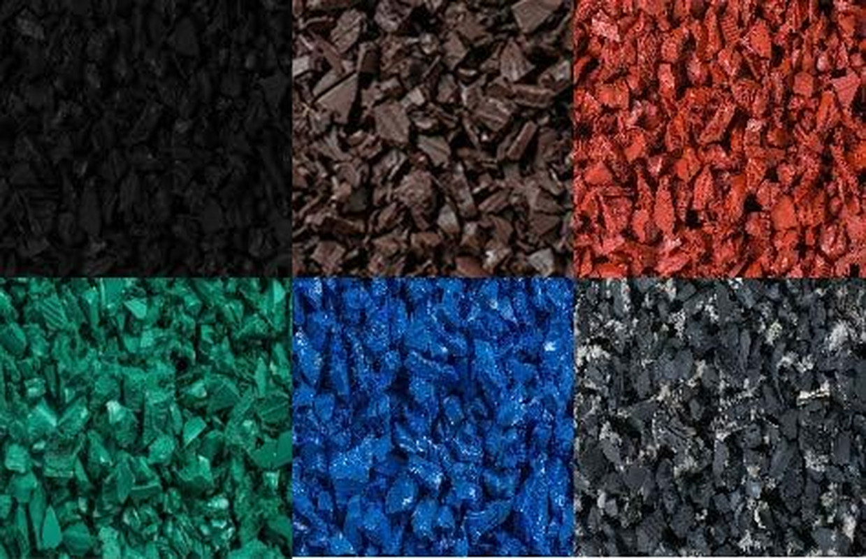 Rubber Mulch Nuggets Protective Flooring for Playgrounds, Swing-Sets, Play Areas