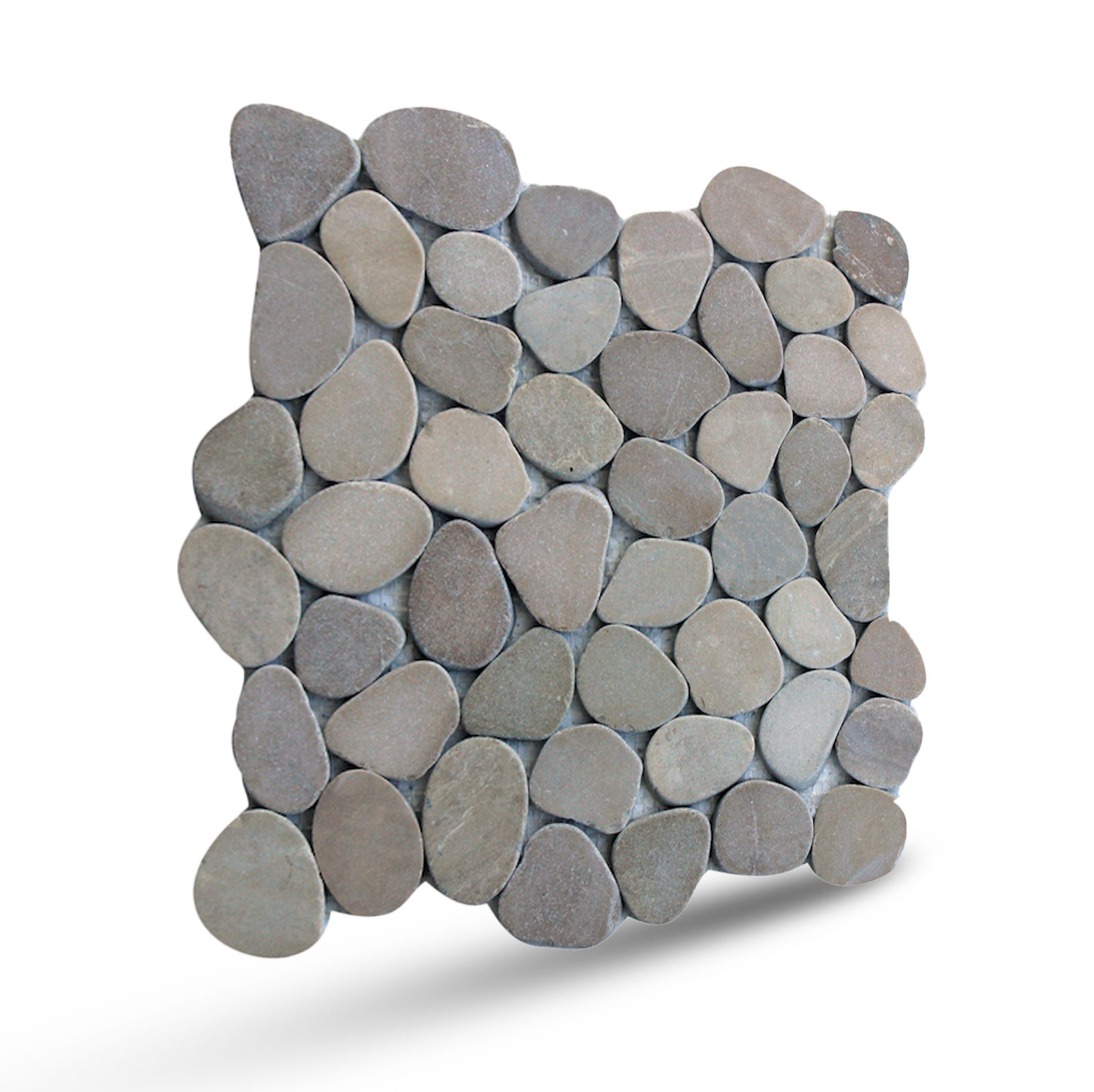 Tan Sliced Pebble Mosaic Wall & Floor Tile ($10.27/SqFt)
